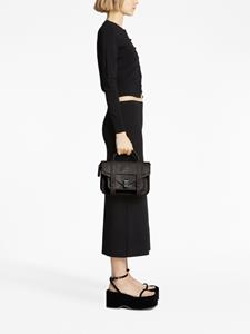 Proenza Schouler Carved Python PS1 kleine schoudertas - Zwart