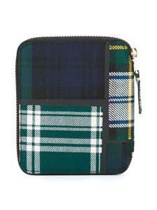 Comme Des Garçons Wallet tartan portemonnee - Groen