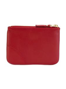 Comme Des Garçons Wallet logo stamp zip wallet - Rood