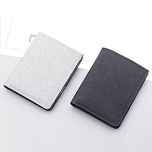 Hot Sexy Girl Men's Ultra-thin Vertical Canvas Short Wallet ID Card Driver's License Card Holder