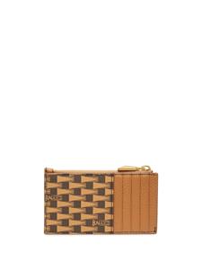 Bally Pasjeshouder met monogram - Bruin