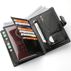 HaiKouLiJinHaiKeJiYouXianGongSi 1 PC Driver's License Card Wallet Men's Large Capacity Multi-function Passport Bag Passport Folder Passport Book Wallet