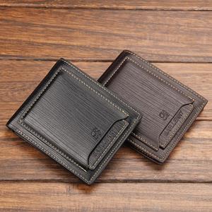Baellerry Short Card Holder Wallet Vintage Men Fashion Artificial Leather Purse Wallet Business