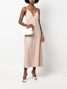 Mansur Gavriel Schoudertas met logoprint - Wit