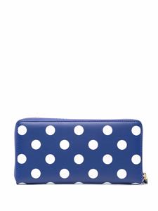 Comme Des Garçons Wallet Portemonnee met stippen - Blauw