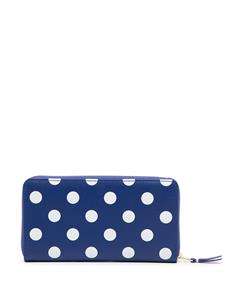 Comme Des Garçons Wallet Portemonnee met stippen - Blauw