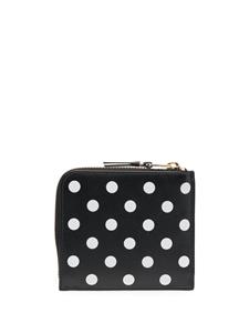 Comme Des Garçons Wallet Portemonnee met stippen - Zwart