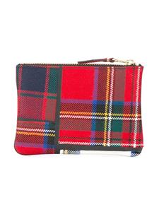 Comme Des Garçons Wallet tartan etui - Rood