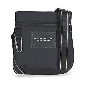 Armani Exchange Handtas met labelpatch en karabijnsluiting