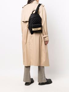 Moschino Rugzak met logo - Zwart