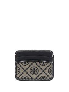 Tory Burch Pasjeshouder met monogram - Zwart