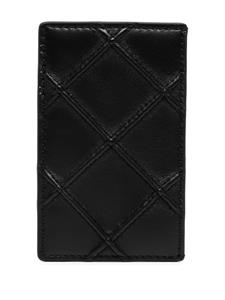 Tory Burch Fleming leren pasjeshouder - Zwart