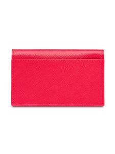 Prada Saffiano pasjeshouder met logo - Roze