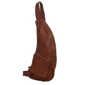 Bear Design Crossbody Rugzak / Bodybag Renee Cognac