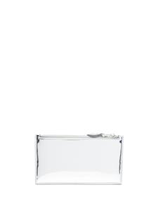 Alexander McQueen Metallic pasjeshouder - Zilver