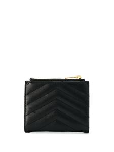 Saint Laurent Pasjeshouder met logo - Zwart