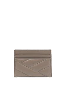 Tory Burch Kira chevron-quilted leather cardholder - Bruin