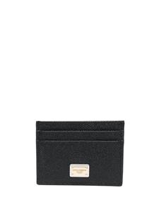 Dolce & Gabbana kaarthouder met logo versiering - Zwart