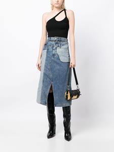 Feng Chen Wang Schoudertas met logoprint - Bruin