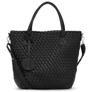 Ilse jacobsen Reversible Tote bag BAG08 Strap S - 001718 Black Gun Metal | Black Gun metal