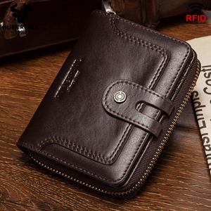 Humerpaul Men's Wallet Genuine Leather Purse Male Rfid Short Wallet Multifunction Storage Bag Coin Purse Wallet's Card Bags High Quality