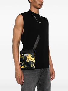 Versace Chain Couture-print messenger bag - Zwart