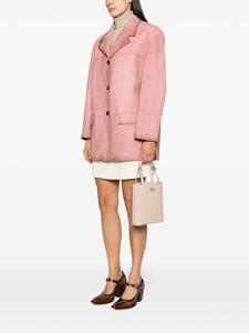 Prada small Panier leather bag - Roze