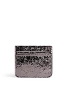 Balenciaga Monaco crinkled leather purse - 1314 STEEL GREY