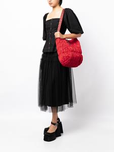 Molly Goddard Dara shopper met gesmockt effect - Rood