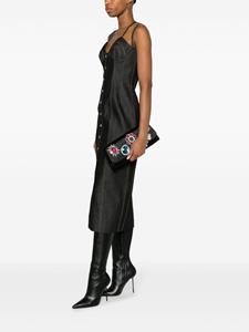 Moschino Satijnen clutch - Zwart