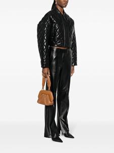Themoirè Gea shopper met plissé-effect - Bruin