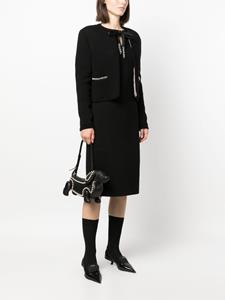 Thom Browne Hector leren schoudertas - Zwart