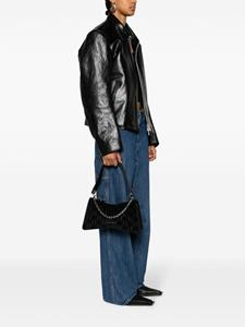 Karl Lagerfeld K/Seven Element monogram suede tote bag - Zwart