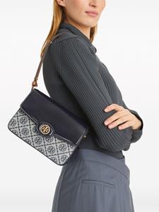 Tory Burch Robinson schoudertas met monogramprint - Blauw