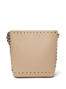 Stella McCartney Frayme stud-embellished bucket bag - Beige