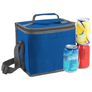 Kleine koeltas voor lunch blauw 24 x 22 x 17 cm 9 liter -