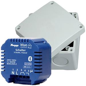 Kopp Blue-Control 8641.0501.5 1-kanaals Schakelactor Schakelvermogen (max.) 3600 W Blauw