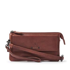 DR Amsterdam Tampa Schoudertas / Clutch brown Damestas