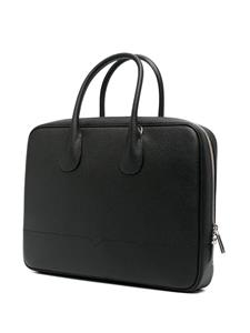 Valextra Laptoptas met textuur - Zwart