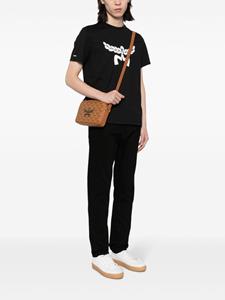 MCM small Himmel Lauretos canvas crossbody bag - Bruin