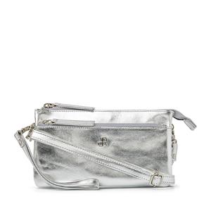 DR Amsterdam Metallics Shoulderbag - Clutch silver Damestas