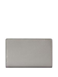 Gucci logo-script leather wallet - Grijs