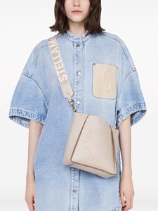 Stella McCartney Stella Logo vegan-leather shoulder bag - Beige