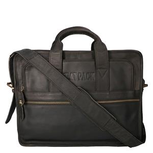 leatherdesign The Rat Pack Hand Messenger Schoudertas 15.6'' Bogart Zwart