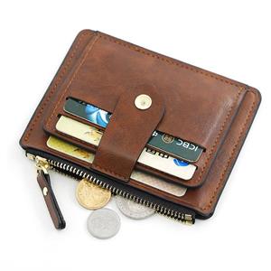 Mango Event Luxury Small Men's Credit ID Card Holder Wallet Male Slim Leather Wallet with Coin Pocket Brand Designer Purse for Men Women