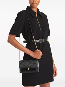 Tory Burch Schoudertas met monogram jacquard - Zwart