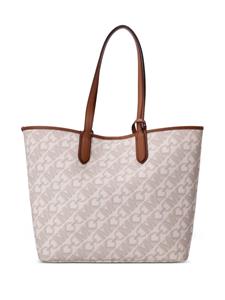 Michael Kors Eliza canvas shoulder bag - Beige