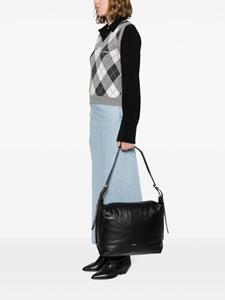 ISABEL MARANT Leyden schoudertas met logoprint - Zwart