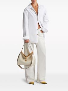 ETRO Grote leren schoudertas - Wit