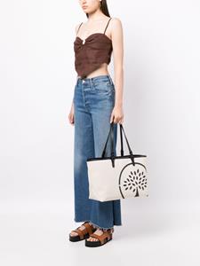 Mulberry Shopper met logoprint - Zwart